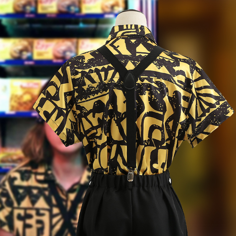 Halloween Strange Story 3: 3D digitalni print, kratkih rukava overall s trakama i košulja za cosplay, unisex