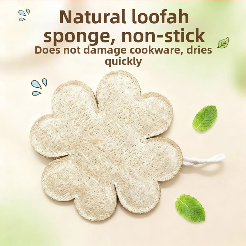 Krpa za suđe od loofaha – ekološka, izdržljiva, geometrijski uzorak