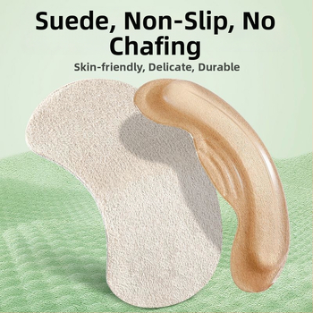 Silikónové podložky na päty proti šmyku pre vysoké podpätky, podložky proti trením päty, samolepiace, pre mokasíny a kožené topánky, veľkosť 9×4 cm
