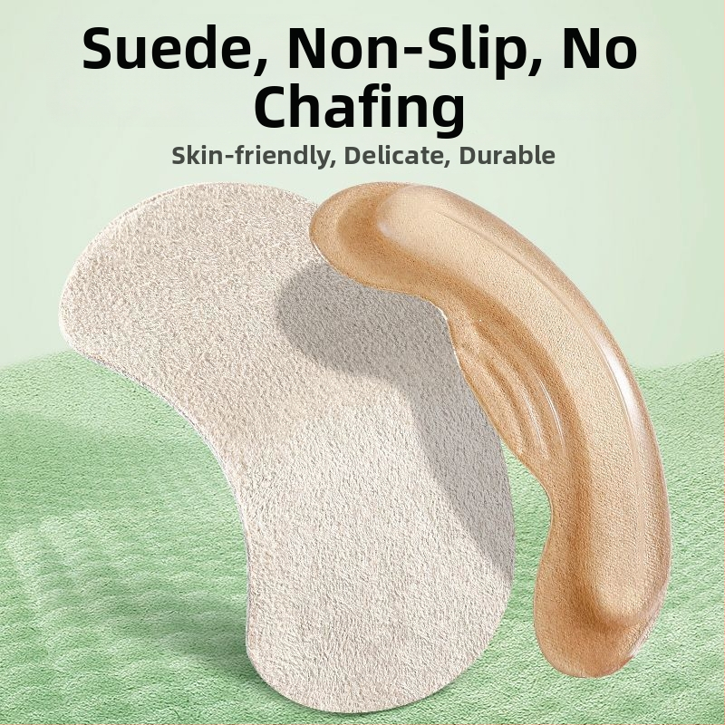 Silikónové podložky na päty proti šmyku pre vysoké podpätky, podložky proti trením päty, samolepiace, pre mokasíny a kožené topánky, veľkosť 9×4 cm