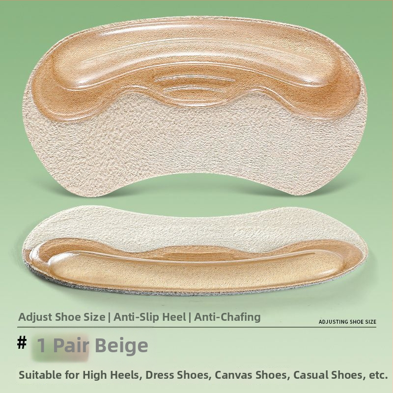 Silikónové podložky na päty proti šmyku pre vysoké podpätky, podložky proti trením päty, samolepiace, pre mokasíny a kožené topánky, veľkosť 9×4 cm