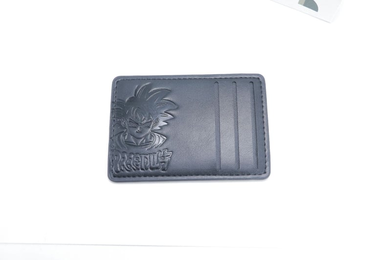 Dragon Ball Suport pentru carduri cu clips, husă pentru ID, carduri de transport și bancare, PU portabil