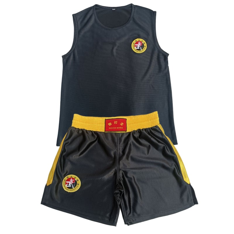 Dječji trening outfit za sanda i wu shu — ljetni bezrukavni komplet, kratke hlače, unisex