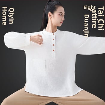 Ženské Tai Chi oblečenie, jesenné vydanie 2026, tréningový set Tai Chi, zmes viskózy-polyester-nylon