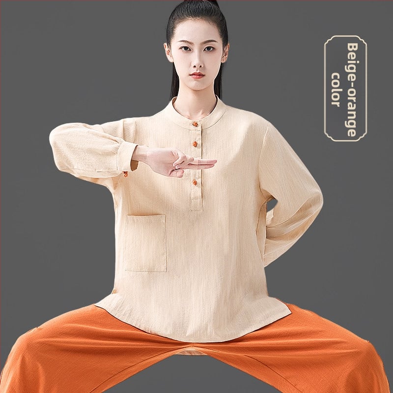 Ženské Tai Chi oblečenie, jesenné vydanie 2026, tréningový set Tai Chi, zmes viskózy-polyester-nylon