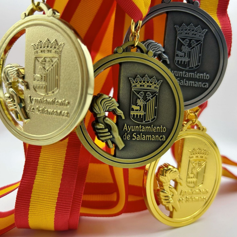 Metalne medalje za sportske događaje opće namjene, brončana medalja, maratonska medalja, prilagođena medalja s logom