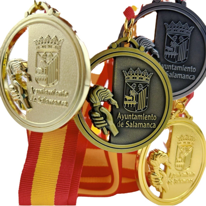 Metalne medalje za sportske događaje opće namjene, brončana medalja, maratonska medalja, prilagođena medalja s logom