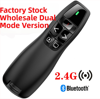 Bluetooth pero na preklápanie strán s PPT laserom, dvojmódové, bezdrôtové 2,4 GHz