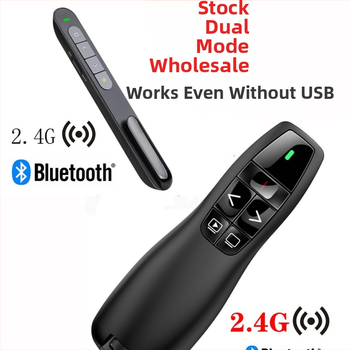 Bluetooth pero na preklápanie strán s PPT laserom, dvojmódové, bezdrôtové 2,4 GHz