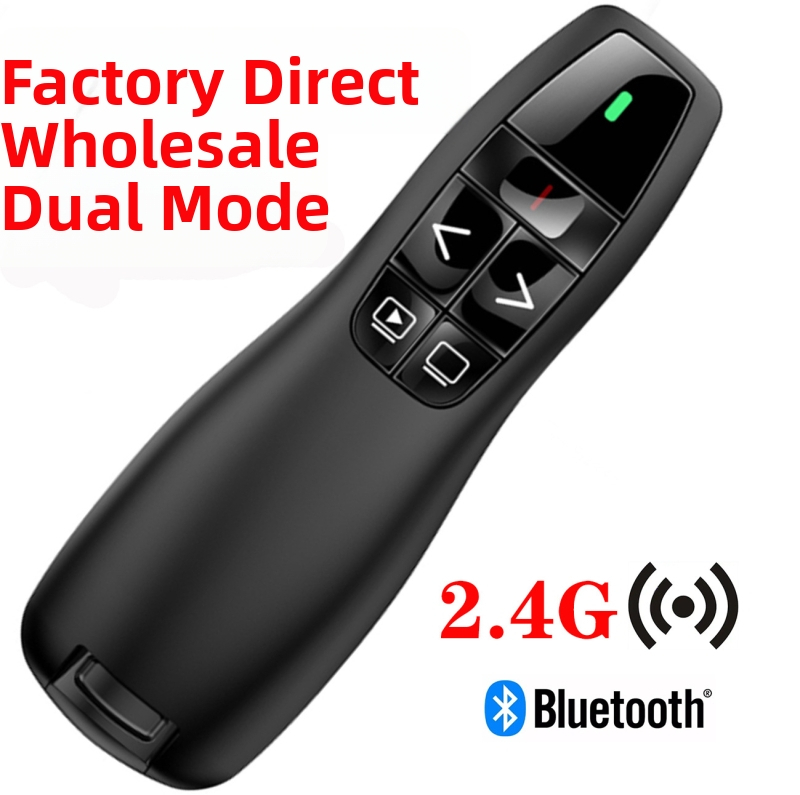 Bluetooth pero na preklápanie strán s PPT laserom, dvojmódové, bezdrôtové 2,4 GHz
