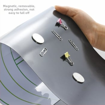 Xin Guo Magnetická biela tabuľa so šesťpanelovou mriežkou pre čínske znaky a Pinyin rozložením, prenosná magnetická tabuľa na písanie a ľahké vymazávanie