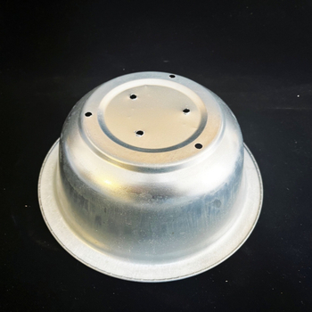 19,5 cm mély galvanizált kád kertészkedéshez, galvanizált vas kerti kád kertészkedéshez, perforált kád, sokoldalú erkély-kertészeti kád