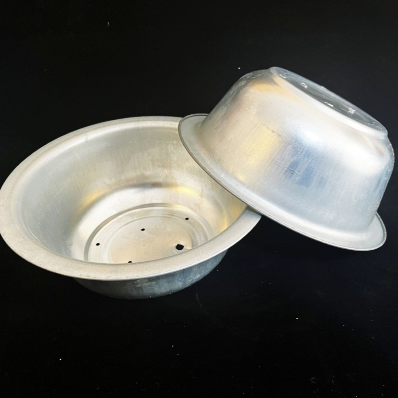 19,5 cm mély galvanizált kád kertészkedéshez, galvanizált vas kerti kád kertészkedéshez, perforált kád, sokoldalú erkély-kertészeti kád