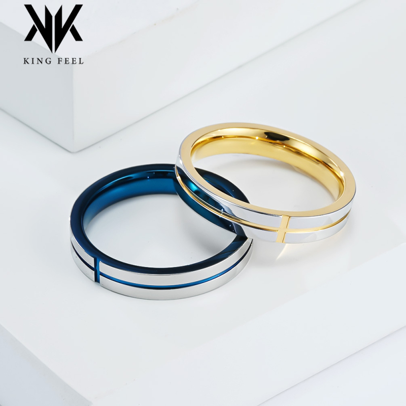 Unisex prsten od nehrđajućeg čelika s križnim motivom, minimalistički geometrijski stil, chic svakodnevni dodatak.