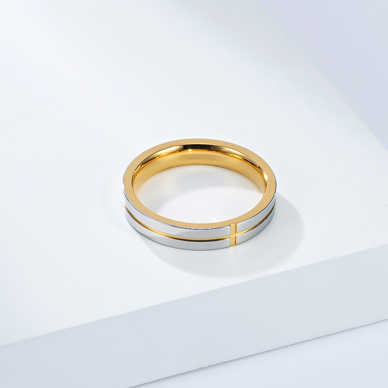 Unisex prsten od nehrđajućeg čelika s križnim motivom, minimalistički geometrijski stil, chic svakodnevni dodatak.
