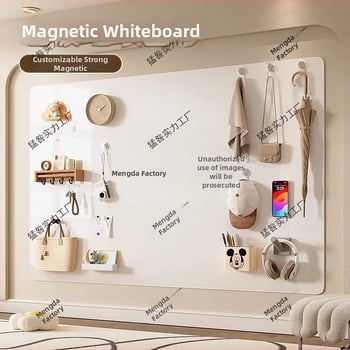 Biely smaltovaný magnetický stenový panel, galvanizovaný pre kuchyňu, obývačku a spálňu