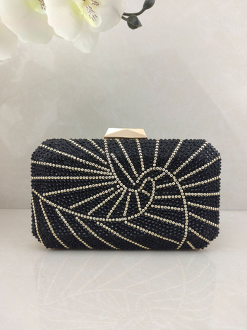Nova moderna i jednostavna večernja torbica s štrasom i kristalima, zapadnog stila, s remenom za rame ili crossbody