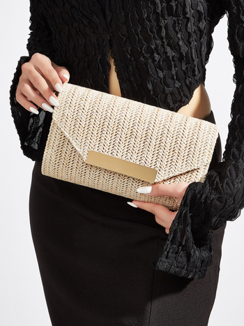 2026 tkana clutch torba s lancem — elegantna večernja torba u obliku koverte za vjenčanja