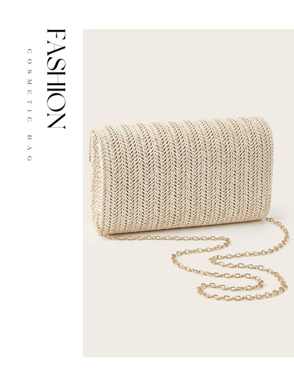 2026 tkana clutch torba s lancem — elegantna večernja torba u obliku koverte za vjenčanja