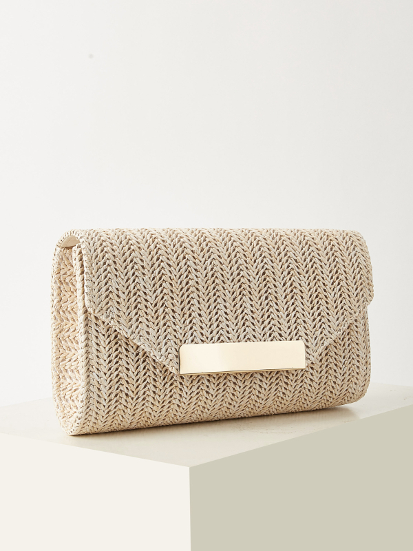 2026 tkana clutch torba s lancem — elegantna večernja torba u obliku koverte za vjenčanja