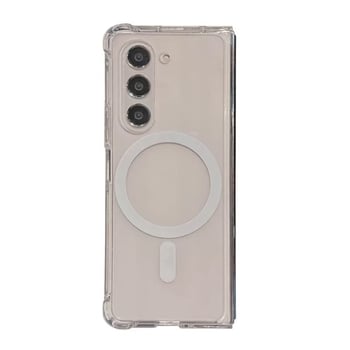 Прозрачен сгъваем защитен калъф със магнитно задържане за Samsung Galaxy Z Fold7 и Galaxy Z Flip6, MagSafe съвместим