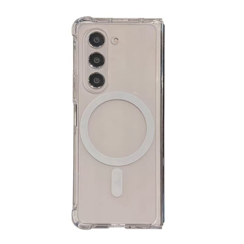 Прозрачен сгъваем защитен калъф със магнитно задържане за Samsung Galaxy Z Fold7 и Galaxy Z Flip6, MagSafe съвместим