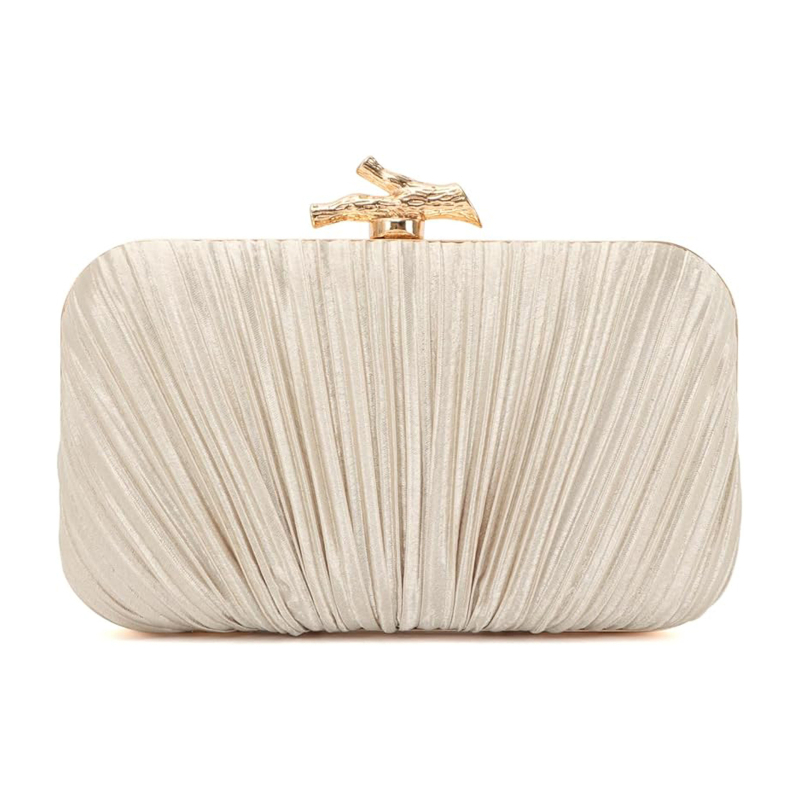 Plisirana večernja torbica, prilagodljiva clutch i torbica za šminku