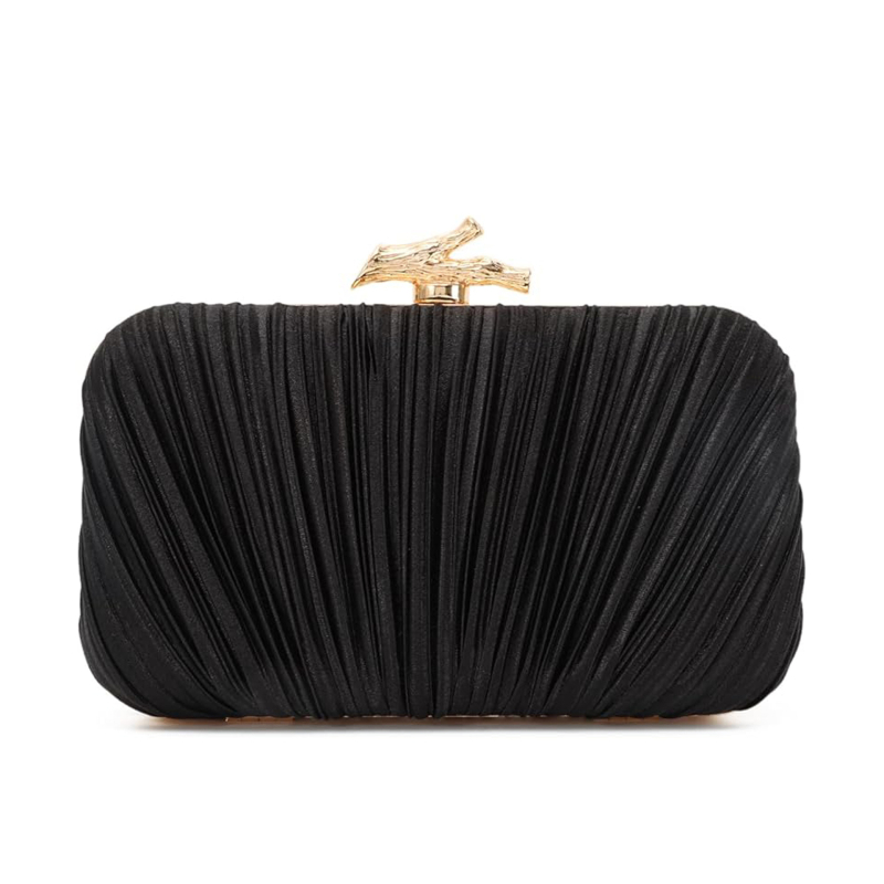 Plisirana večernja torbica, prilagodljiva clutch i torbica za šminku