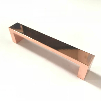 Mat ružičasto-zlatna ručica od aluminijske legure za ormar i ladicu – moderni minimalistički namještaj hardver