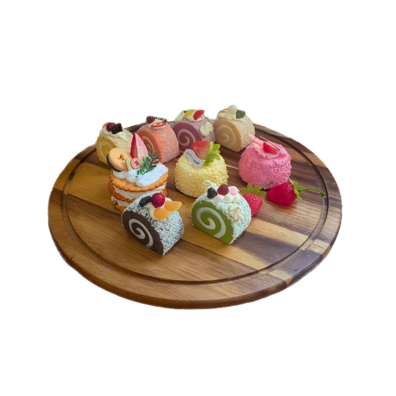 Átlátszó tálfedél, akácfa vágódeszka, tortafedél, vajtartó, porvédő fedél