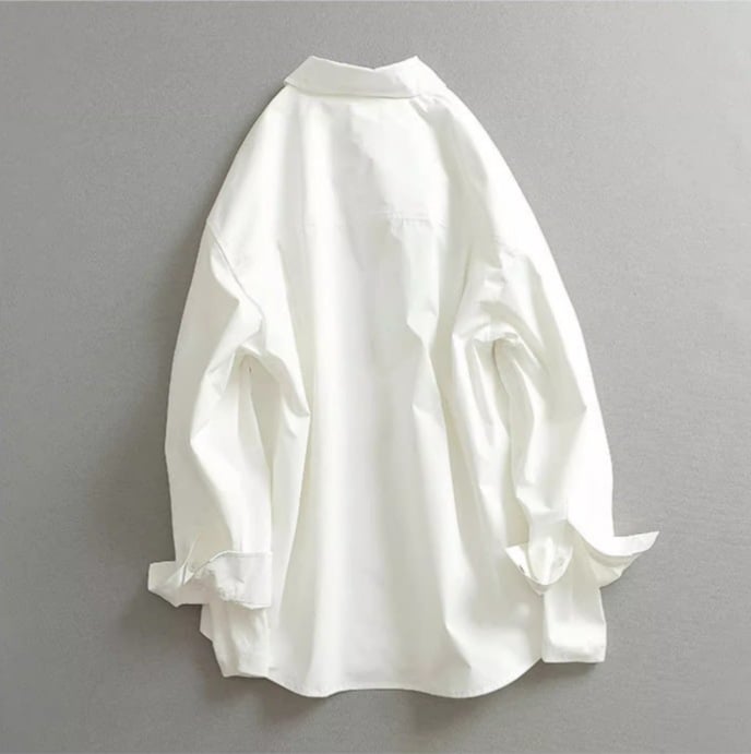 Cămașă bărbătească, stil coreean minimalist, lux, imprimeu graffiti, mâneci lungi, croială lejeră, guler pătrat, poliester