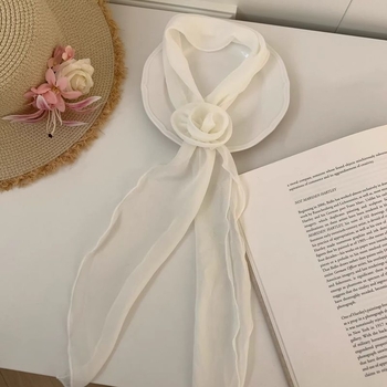 Șal floral pentru femei, în stil coreean, ușor, lung, pentru primăvară și vară