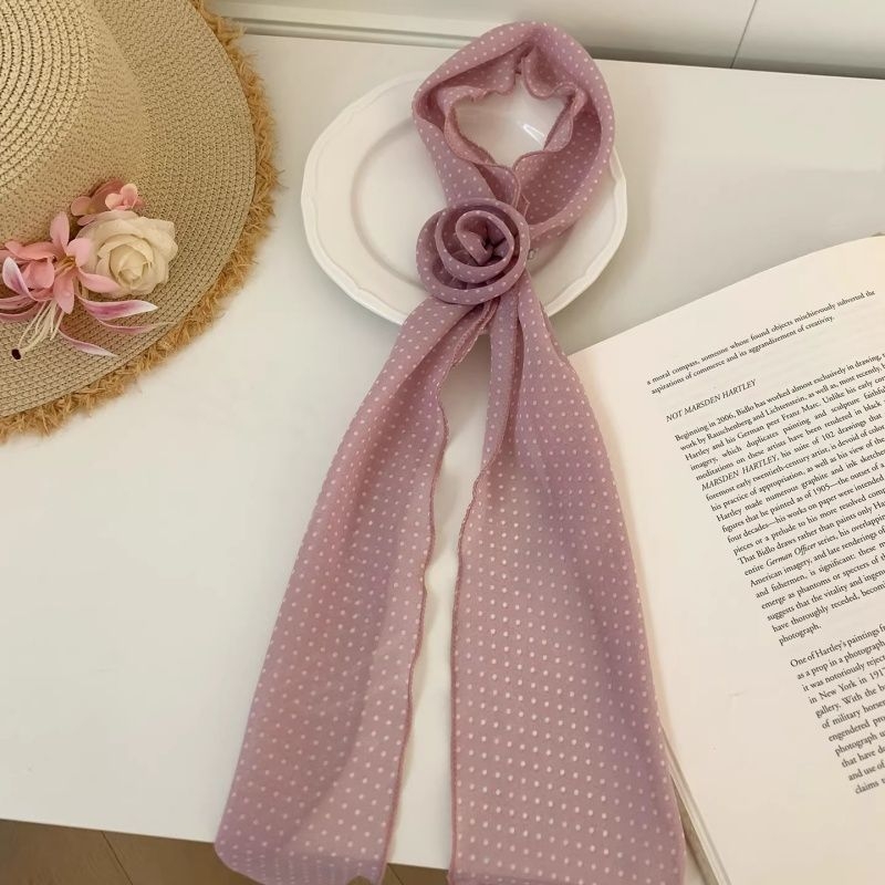 Șal floral pentru femei, în stil coreean, ușor, lung, pentru primăvară și vară