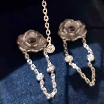 Set nakita Bauhinia s resicama – ogrlica i naušnice u elegantnom retro stilu