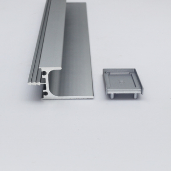 Ormarić L-oblik ručice za ladice i ormariće, aluminijski profil, završni kapak, ugradbeni dizajn, skrivena rubna brtva, za ploče debljine 18 mm