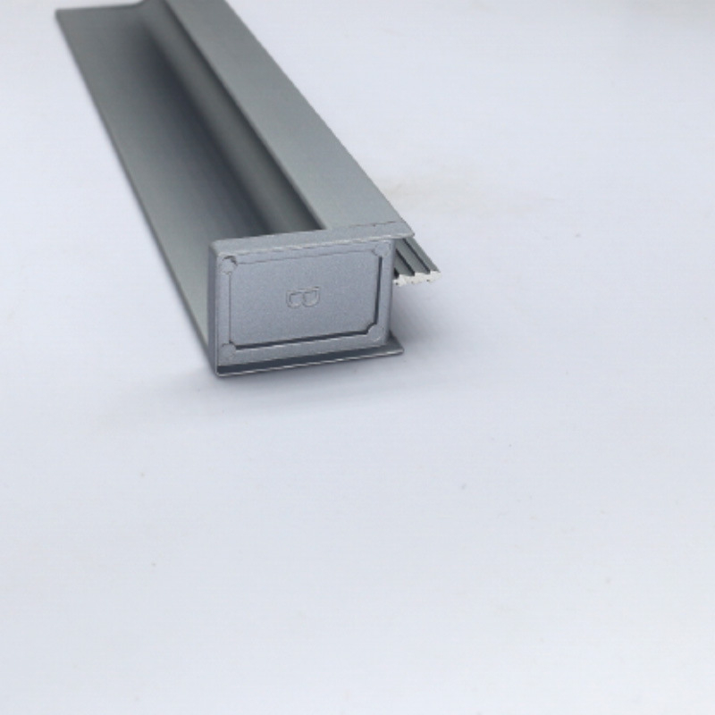 Ormarić L-oblik ručice za ladice i ormariće, aluminijski profil, završni kapak, ugradbeni dizajn, skrivena rubna brtva, za ploče debljine 18 mm