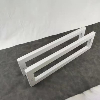 Minimalistička crna kvaka za vrata za staklena vrata, nehrđajući čelik, brušeni mat završetak
