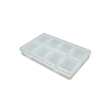 Prozirna PP plastična kutija za perle, izlaganje i skladištenje ribolovne opreme, pakiranje naljepnica za nokte i organizacija dijelova