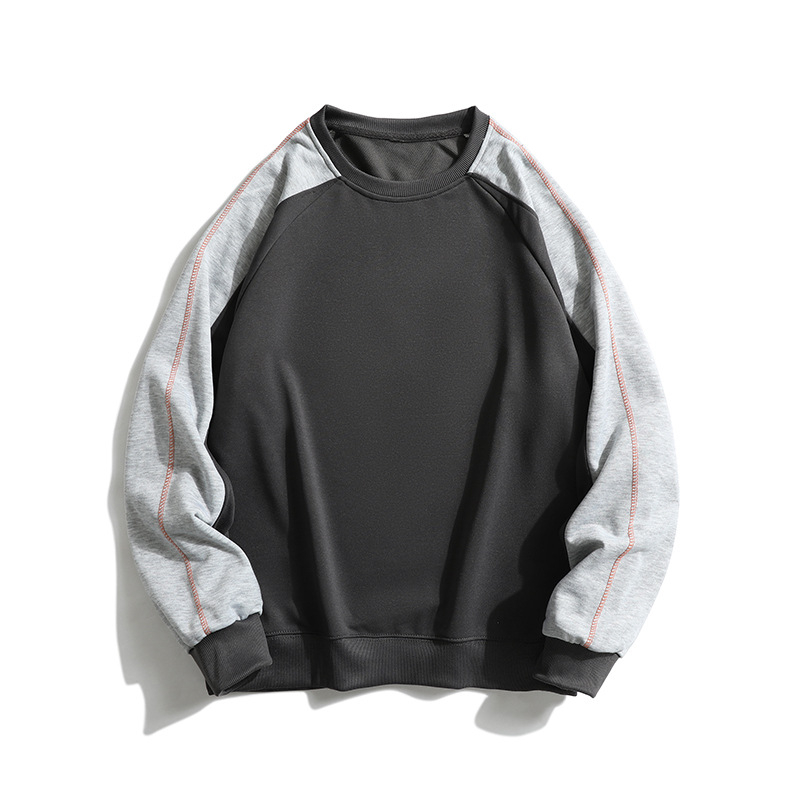 Ανδρικό hoodie φούτερ με κουκούλα, χαλαρή γραμμή, μακρυμάνικο, ελαφρύ πολυεστέρα, μονόχρωμο, με τσέπη τύπου patch, για φθινοπώρο-άνοιξη