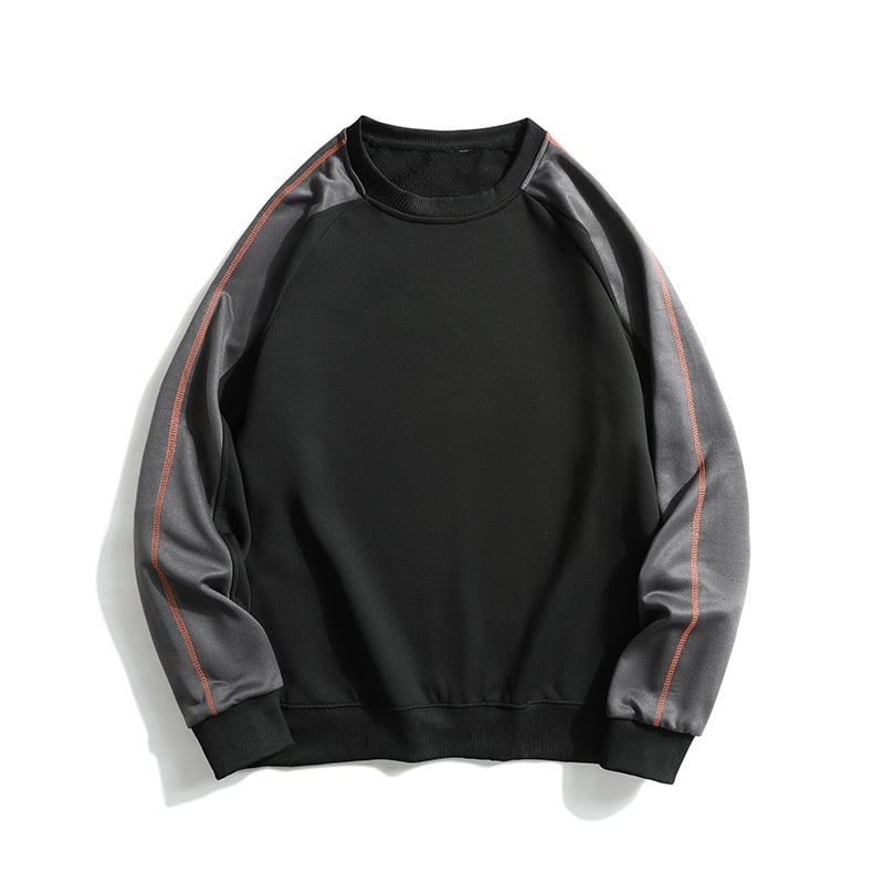 Ανδρικό hoodie φούτερ με κουκούλα, χαλαρή γραμμή, μακρυμάνικο, ελαφρύ πολυεστέρα, μονόχρωμο, με τσέπη τύπου patch, για φθινοπώρο-άνοιξη