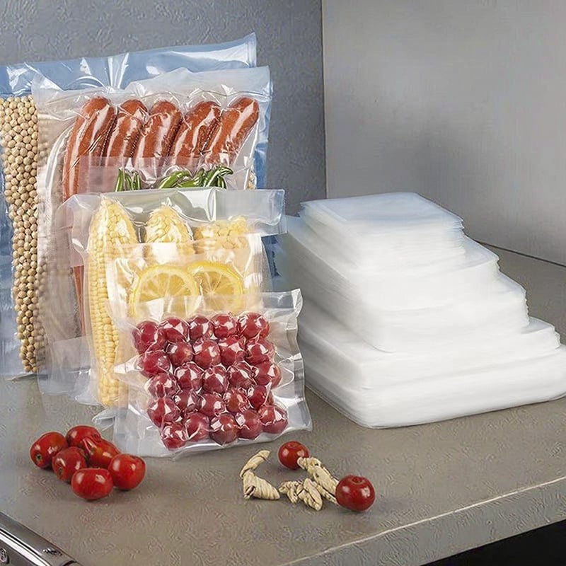 Pungă vid alimentară pentru uz casnic, sigilarea meselor pre-gătite și a legumelor, cu model reticulat