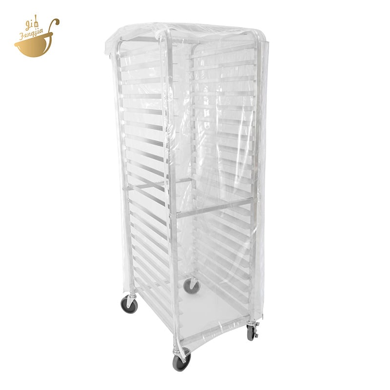 Prozirni PVC poklopac za tepsije za pečenje i stalak za tepsije, mobilni pladanj, poklopac za prašinu