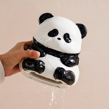 Panda keramička kutija za papirnate maramice – moderni minimalistički dekor dnevnog boravka