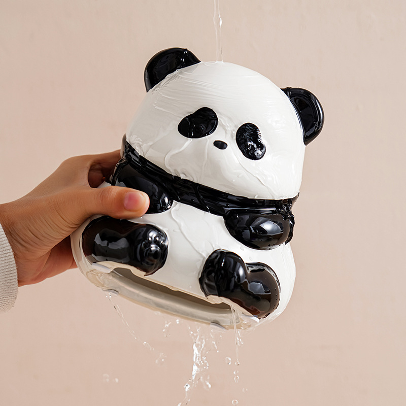 Panda keramička kutija za papirnate maramice – moderni minimalistički dekor dnevnog boravka