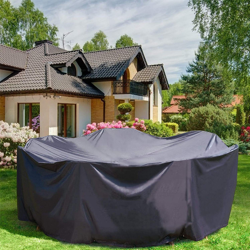 Vanjski okrugli stol pokrov, vodootporan, UV zaštita, Oxford poliester tkanina