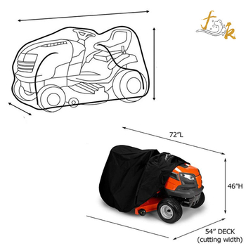 Husă de ploaie și praf pentru cositoare de gazon, exterior, din material 210D Oxford, verde