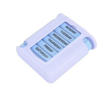 Tjedni organizator pilula, prenosiv, ladica-stil, 28 pretinaca