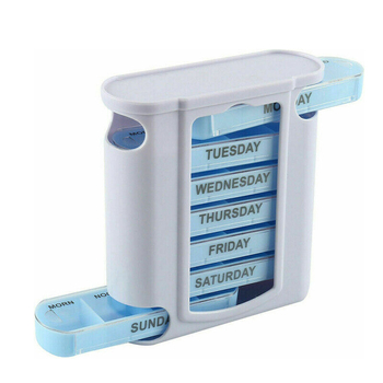 Tjedni organizator pilula, prenosiv, ladica-stil, 28 pretinaca
