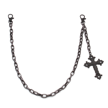 Metalni kaiš za struk s križem, unisex, hip-hop stil, modni dodatak za mlade, duljina 115 cm