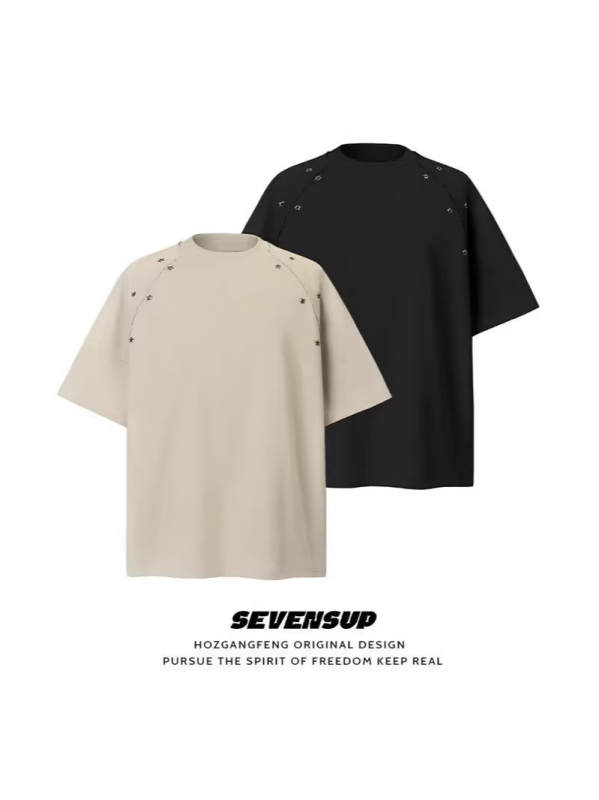 25 új stílusú férfi laza szabású rövid ujjú T-shirt Sorona-keverékkel, kerek nyakú, nyári viselet